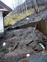 Raset ved Bjerga i Fjaler. Raset ved Bjerga i Fjaler.