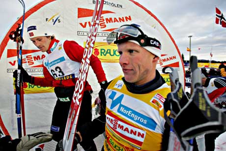 Tor Arne Hetland jubler etter seieren. (Foto: Ørn E. Borgen / SCANPIX)