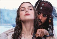 Keira Knightley i filmen Pirates of the caribbean (Foto: Buena Vista) Keira Knightley i filmen Pirates of the caribbean (Foto: Buena Vista)