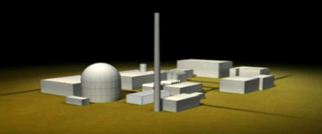 Grafisk fremstilling av atomreaktoren i Dimona. Foto: NRK, Brennpunkt