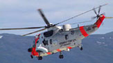 Forsvarets Sea King-redningshelikopter. 