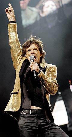 Rolling Stones og Mick Jagger, her under en konsert på American Airlines Arena i Dallas 29. november i år, har tjent anselige summer på sine turneer. Foto: Jill Johnson, Worth Star-Telegram / AP Photo / Scanpix.