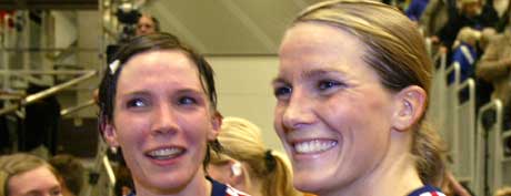 Gro Hammerseng (t.h) og Katja Nyberg (Foto: Gorm Kallestad / SCANPIX)