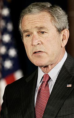 George W. Bush er antagelig ingen racer på iPod. Foto: Jim Young, Reuters / Scanpix.