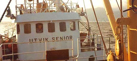 "Utvik Senior" forliste i 1978 og ni mann omkom. (Foto: privat)