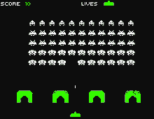 Treffer du UFOen? Space invaders er en av mange spillklassikere på nett