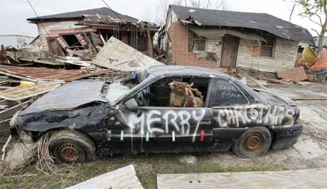 Det vil ta tid å rydde opp i ruinene etter orkanen. (Foto: Scanpix / AFP)