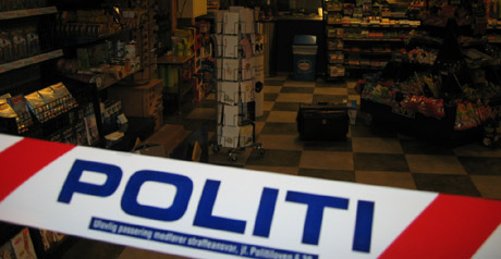 Politiet har stengt kiosken på Stridsklev. Foto: Stine Hansen.