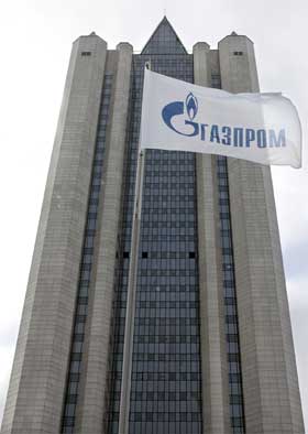 Russiske Gazproms hovedkvarter i Moskva. (Foto: Jurij Kadobnov/AFP/Scanpix)