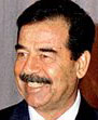 Aksjonistene vil ha slutt på Saddams Husseins styre i Irak.
