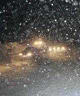 Kolonnekjøring har vært vanlig på Haukelifjell i vinter.