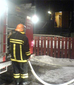 Det brant i Vennersberg barnehage lørdag morgen. (Foto:Ann-Kristin Mo/NRK)