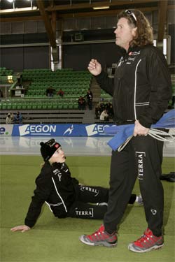 Maren Haugli og trener Peter Mueller håper på topplasseringer. (Foto: Bjørn Sigurdsøn / SCANPIX)