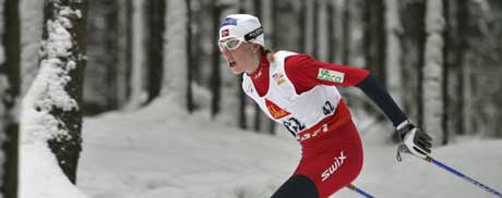 Kristin Størmer Steira gikk en gnistrende sisteetappe og sikret Norge tredjeplassen.(Foto: Reuters) 