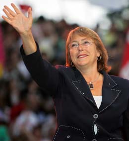 Chiles nye president, Michelle Bachelet. (Foto: M. Bernetti, AFP) Chiles nye president, Michelle Bachelet. (Foto: M. Bernetti, AFP)
