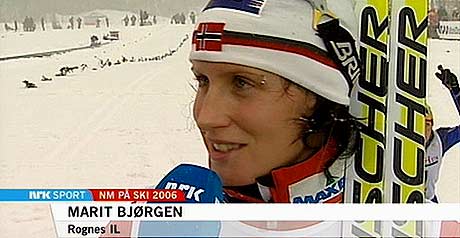 - Jeg er veldig fornøyd, sa Marit Bjørgen til NRK etter løpet
