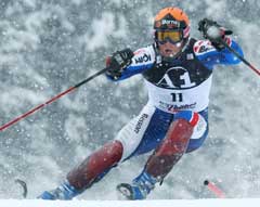 Jean-Pierre Vidal på vei til seier i Kitzbühel. (Foto: AFP/Scanpix)