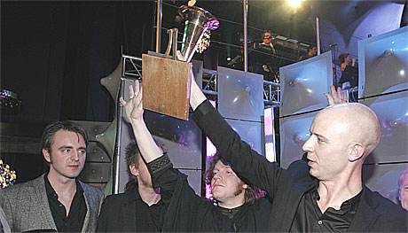 Madrugada ble både Årets Spellemenn, vant prisen for beste rock, og delte i tillegg prisen med Ane Brun for Årets Hit - «Lift Me». Foto: Scanpix.