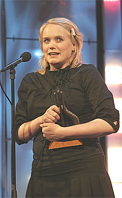 Ane Brun ble årets kvinnelige artist og fikk pris for årets hit sammen med Madrugada med «Lift Me». Foto: Scanpix.