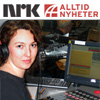 NRK Alltid Nyheter Programleder Silje Katrine Bjarkøy. Foto: NRK