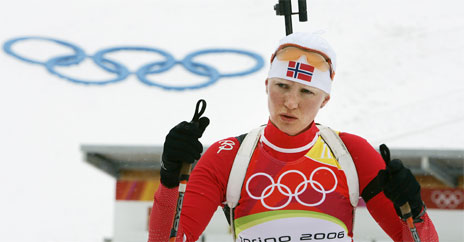 Linda Tjrhom var ikke fornyd etter dagens OL-innsats. (Foto: Heiko Junge/Scanpix)