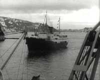 MS Nordstjernen ankommer Bergen ferbruar 1956