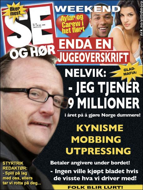 Journalistene i Norges gladeste blad skriver om sin egen redaktør. (Alltid Moro)