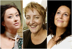 Stine Buer, Anne B. Ragde, Marte Stokstad Foto: SCANPIX og NRK