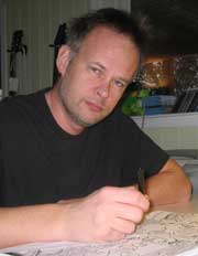Tor Erling Naas skrev tegneserieroman ( Alle foto: Gry E. Skjelbred, NRK)