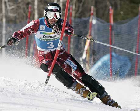 Mikkel Bjørge på vei til VM-gull i Quebec. (Foto: AP/Scanpix)