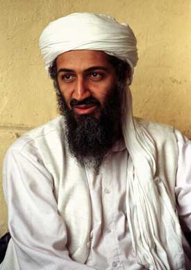 På minussiden: Osama bin Laden er fortsatt på frifot. Foto: Scanpix/AP.