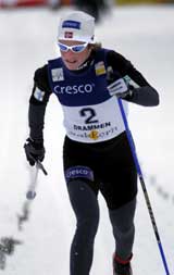 Hilde Gjermundshaug Pedersen i aksjon under sitt siste verdenscuprenn. (Foto: Scanpix)