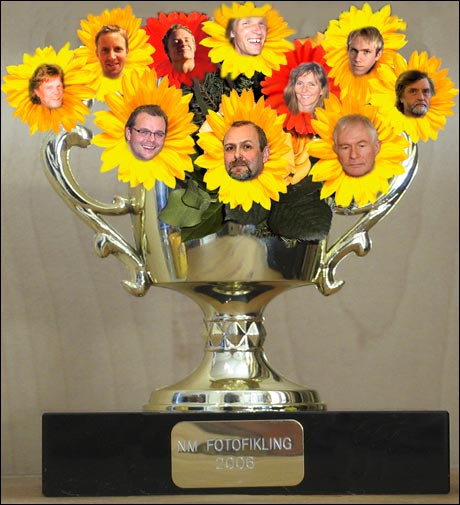 Pokalen som hver av finalistene mottok. (Lettere fotofiklet av Siv Janette Berglund Larsen)