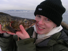 Hanne samanliknar fisken og menneskets lukteorgan. (Foto: copyright/ Torgeir Beck Lande)