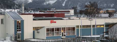 Fabrikken Terina i Sogndal er stengt på ubestemt tid, etter mistanke om E.coli smitte. (Foto Tor Yttri/Scanpix) 