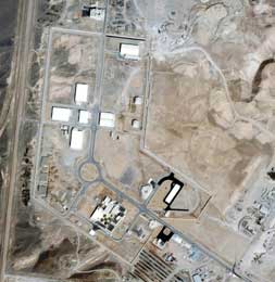 Satellittbilde av Natanz-anlegget, der Iran har anriket uran (Scanpix/AP)
