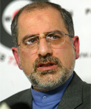 Irans ambassadør Gholamreza Ansari. Foto: AP Photo/Ivan Sekretarev