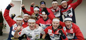 Halden Skiklubbs vinnerlag i Tiomila 2006. Foto: Orientering.se Halden Skiklubbs vinnerlag i Tiomila 2006. Foto: Orientering.se
