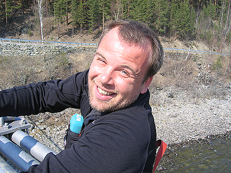 Da er han oppe igjen, etter en sterk opplevelse. Foto Andreas Toft. Da er han oppe igjen, etter en sterk opplevelse. Foto Andreas Toft.