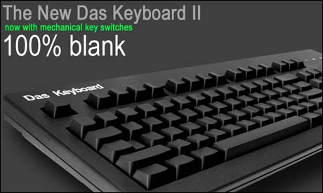 Tastaturet for ultranerder, etter modell av filmklassikeren "Das Boot": Das Keyboard, for deg som ikke trenger å lese hvilken tast som gjør hva.