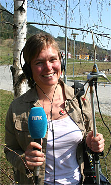 Jorun Vang rapporterer fra Gjøvik. (Foto: NRK)