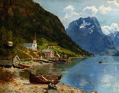 Niels Bjrnsen Mller: Kirkested i Vestlandsfjord