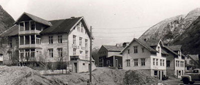 Dahls Hotell nokre r etter krigen. Foto: Verksposten, utlnt fr rdal Sogelag.