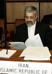 Ali Asghar Soltanieh, Iraks talsmann i IAEA, maner til forsiktighet (Scanpix/AP)