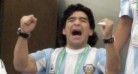 
Diego Maradona fikk se sine etterflgere storspille. (Foto: AP/Scanpix)  

