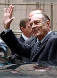 Jacques Chirac forlater EU-møtet - etter en skarp advarsel til Tyrkia (Scanpix/AP)