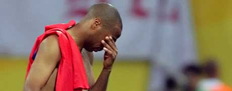 En skuffet Thierry Henry etter kampen mot Sør-Korea. (Foto: AFP / SCANPIX)