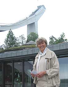 Direktør for Skimuseet, Karin Berg. (Foto: Sjur Sætre, NRK)