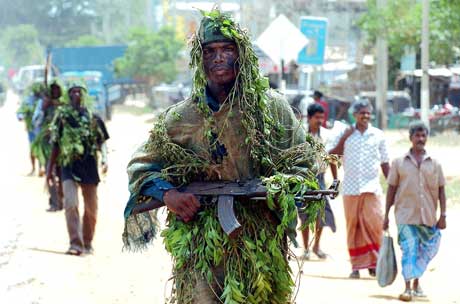 Tamiltigrene forlanger at observatører forlater Sri Lanka innen 1. september. Foto: Scanpix/AFP.