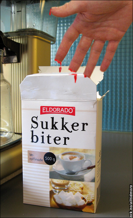 En talsmann for Eldorado sier bedriften er klar over at sukkeret deres er usedvanlig aggressivt, men påpeker at kartongene iallfall er tydelig merket. (Alltid Moro) En talsmann for Eldorado sier bedriften er klar over at sukkeret deres er usedvanlig aggressivt, men påpeker at kartongene iallfall er tydelig merket. (Alltid Moro)